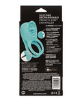 couples-enhancers-silicone-rechargeable-french-kiss-enhancer-teal image