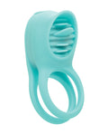 couples-enhancers-silicone-rechargeable-french-kiss-enhancer-teal image