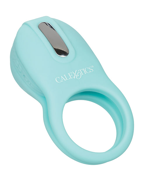 couples-enhancers-silicone-rechargeable-french-kiss-enhancer-teal image