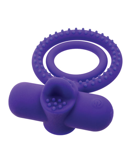 couples-enhancer-silicone-rechargeable-dual-climaxer-enhancer-wflickering-tongue-purple image