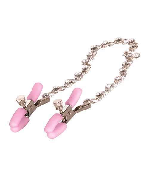nipple-play-crystal-chain-nipple-clamps-pink image