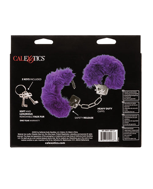 ultra-fluffy-furry-cuffs-purple image