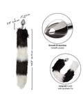 running-wild-black-white-tail-metallic-anal-probe image