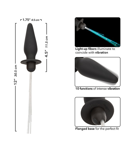 southern-lights-rechargeable-vibrating-light-up-anal-probe-black image