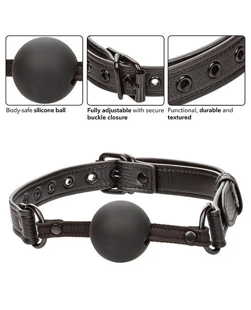 nocturnal-collection-silicone-ball-gag-black image