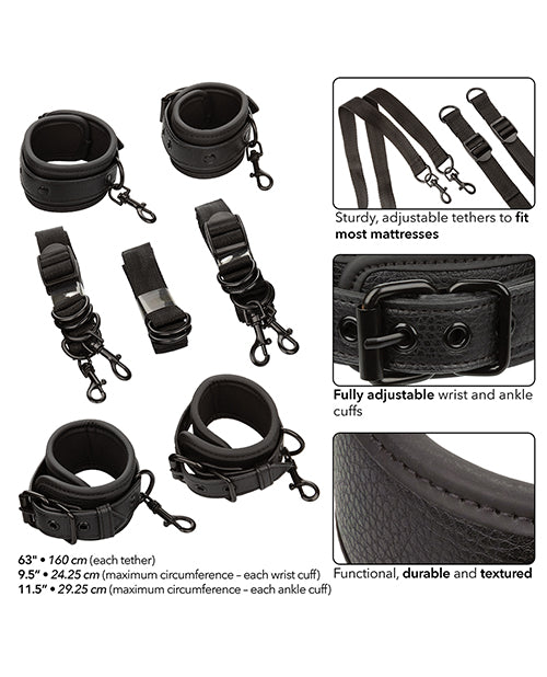 nocturnal-collection-adjustable-bed-restraints-black image