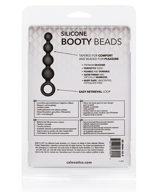 no-eta-calexotics-silicone-booty-beads-black image