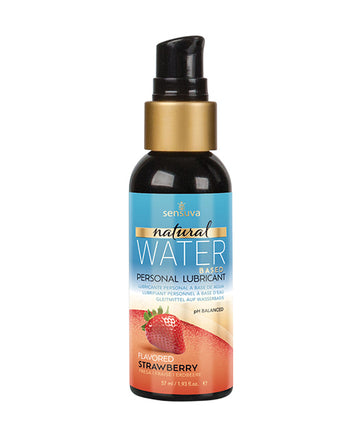 Sensuva Natural Water Based Personal Moisturizer - 1.93 oz Strawberry