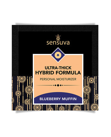 Sensuva Ultra Thick Hybrid Personal Moisturizer Single Use Packet - 6 ml Blueberry Muffin