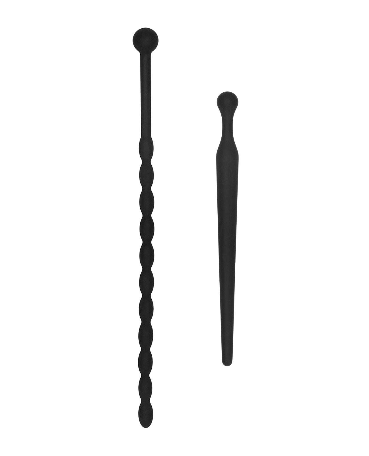 Shots Ouch Urethral Sounding Beginner's Silicone Plug Set - Black