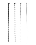 shots-ouch-beginners-urethral-sounding-silicone-spiral-screw-plug-set-black image