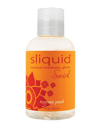 Sliquid Naturals Swirl Lubricant - 4.2 oz Tangerine Peach