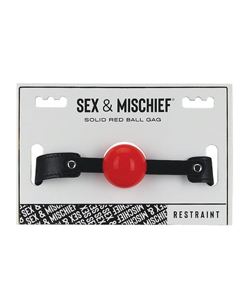 Sex & Mischief Solid Red Ball Gag