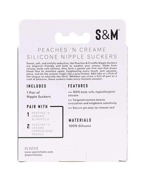 Sex & Mischief Peaches 'n CreaMe Silicone Nipple Suckers