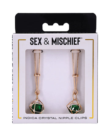 Sex & Mischief Indica Crystal Nipple Clips