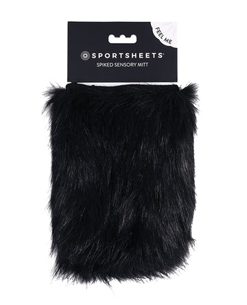 Sportsheets Spiked Sensory Mitts - Black