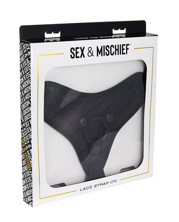 Sincerely Lace Strap-On - Black