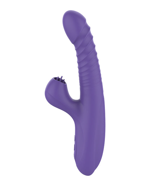 Omega Multi Function Warming Head Rabbit Vibe - Purple