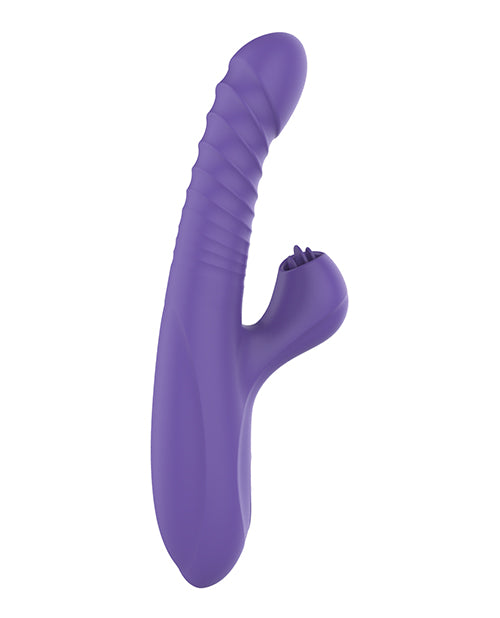 Omega Multi Function Warming Head Rabbit Vibe - Purple