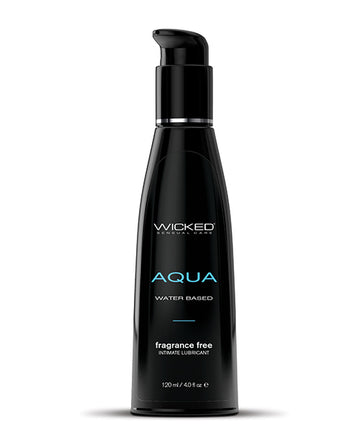 Wicked Sensual Care Aqua Waterbased Lubricant - 4 oz Fragrance Free