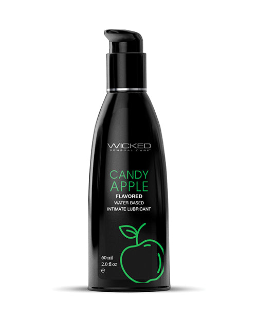 Wicked Sensual Care Aqua Waterbased Lubricant - 2 oz Candy Apple