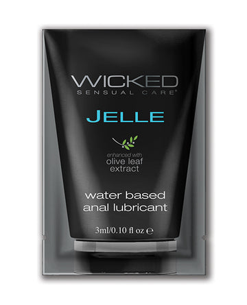 Wicked Sensual Care Jelle Water Based Anal Lubricant - .1 oz Fragrance Free