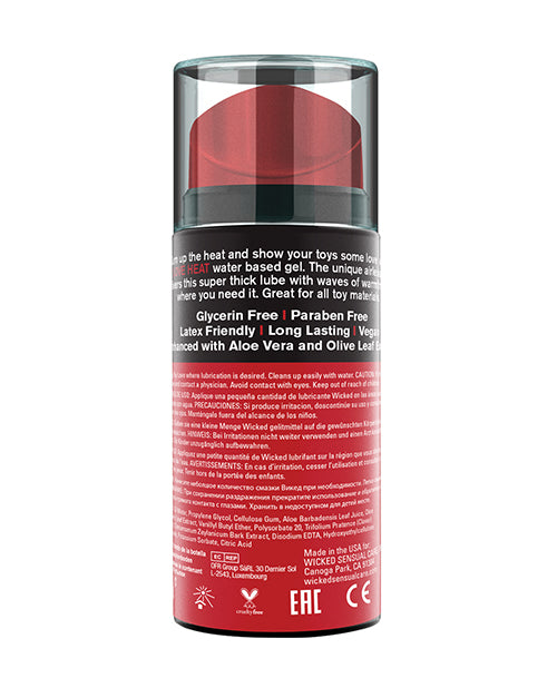 Wicked Sensual Care Toy Love Heat Water Based Warming Lubricant - 3.3 oz