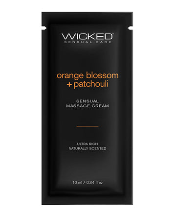 Wicked Sensual Care Orange Blossom & Patchouli Massage Cream - .34 oz