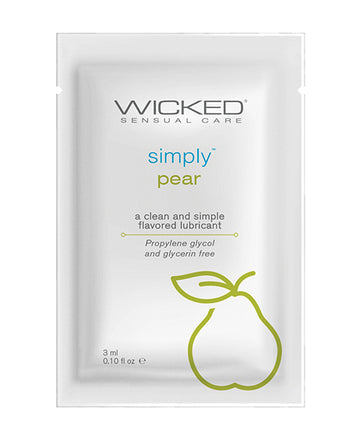 Wicked Sensual Care Simply Water Based Lubricant - .1 oz Pear