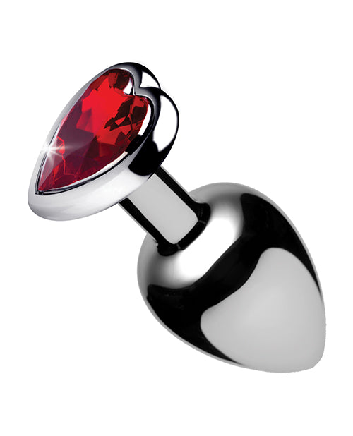 Booty Sparks Red Heart Gem - Small Anal Plug