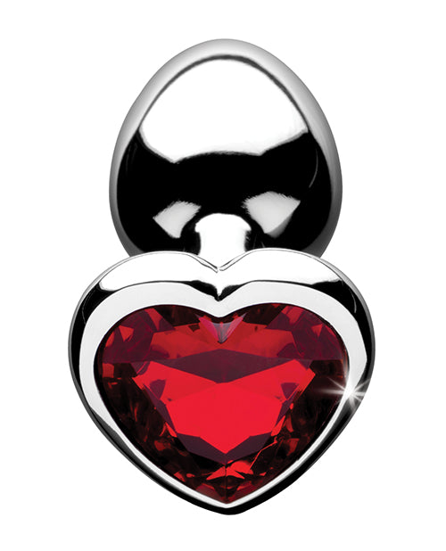 Booty Sparks Red Heart Gem - Small Anal Plug