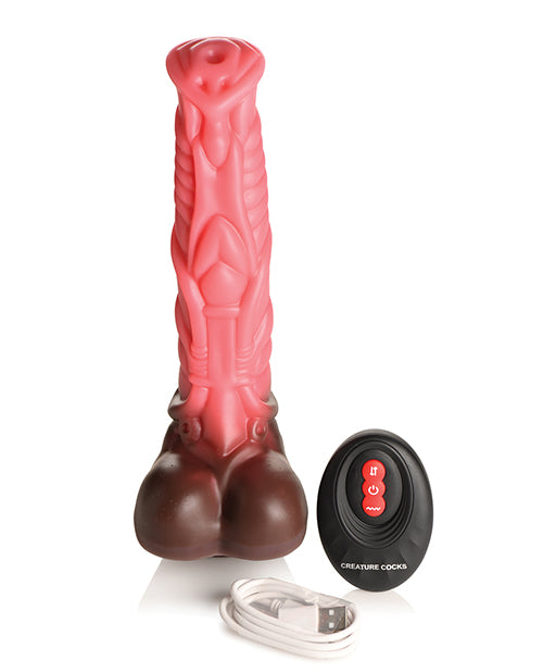 creature-cocks-deluxe-centaur-thrusting-vibrating-silicone-dildo-wremote-control-peachbrown image