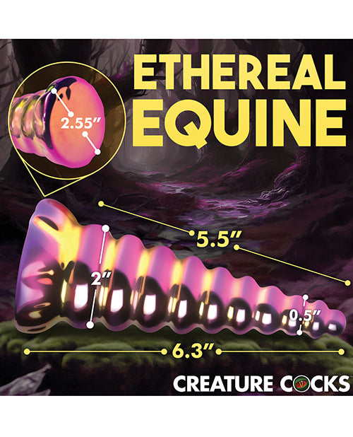 creature-cocks-twilight-rainbow-glass-dildo image