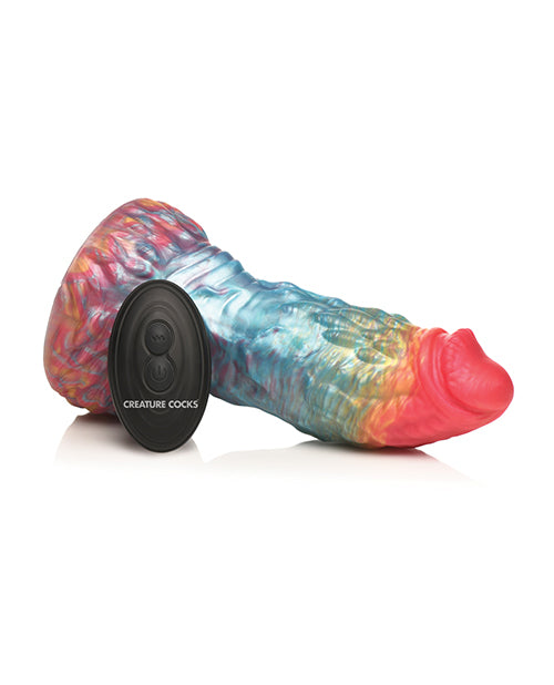 creature-cocks-rainbow-phoenix-vibrating-dildo-wremote-control-rainbow image