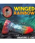 creature-cocks-rainbow-phoenix-vibrating-dildo-wremote-control-rainbow image