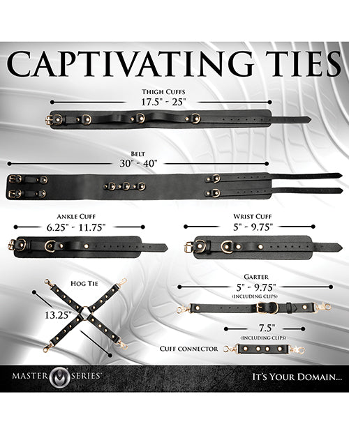 master-series-tied-temptress-thigh-harness-whog-tie-connector-black image