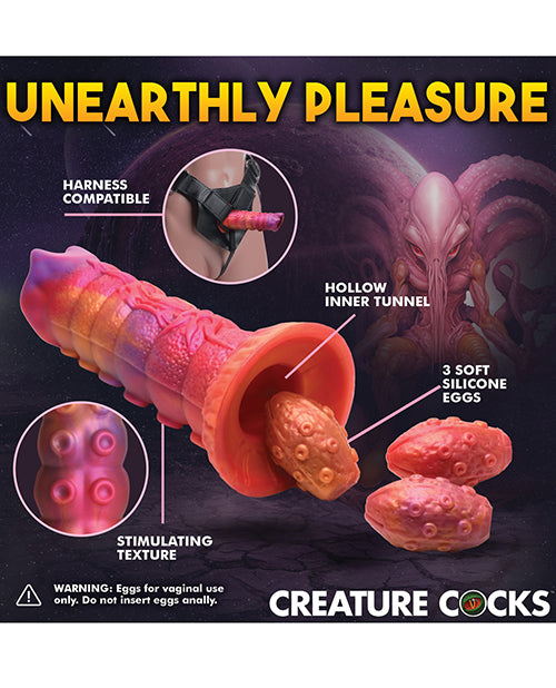creature-cocks-nymphoid-ovipositor-silicone-dildo-weggs-multi-color image