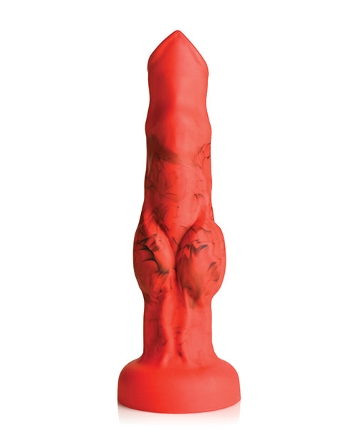 creature-cocks-fire-hound-silicone-dildo-medium-red image