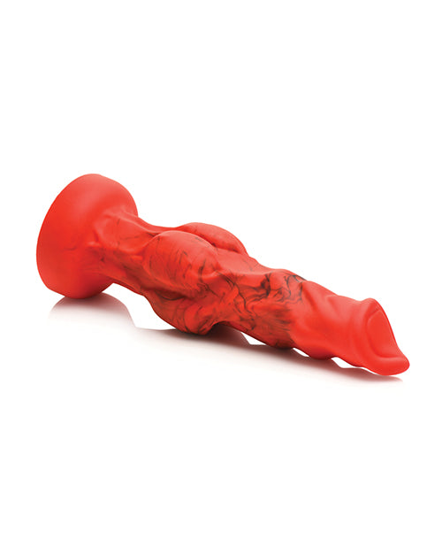 creature-cocks-fire-hound-silicone-dildo-medium-red image