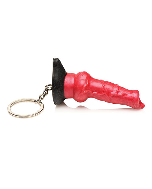creature-cocks-hell-hound-silicone-key-chain-red image