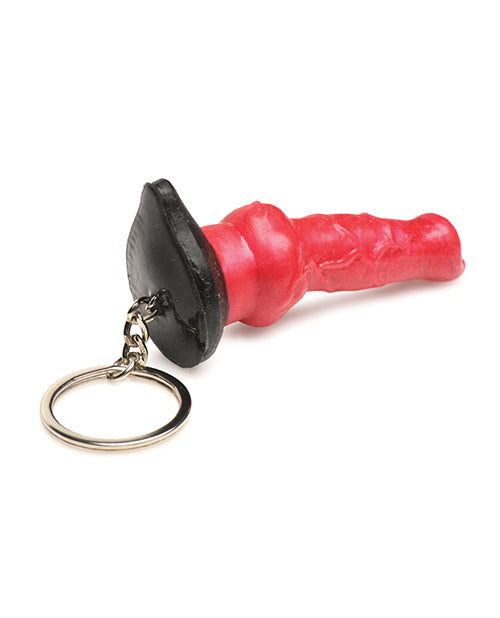 creature-cocks-hell-hound-silicone-key-chain-red image