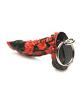 creature-cocks-fire-demon-keychain-redblack image