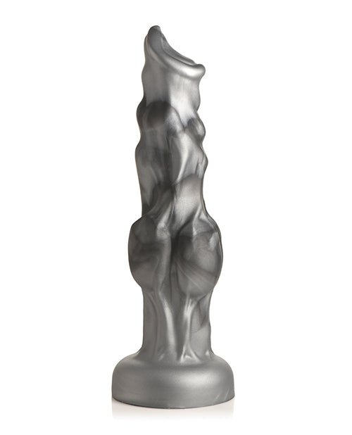 creature-cocks-night-prowler-silicone-dildo-large-blacksilver image