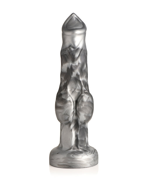 creature-cocks-night-prowler-silicone-dildo-small-blacksilver image
