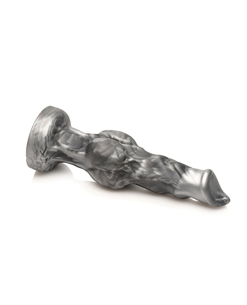 creature-cocks-night-prowler-silicone-dildo-small-blacksilver image