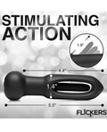 inmi-bum-flick-flicking-vibrating-silicone-butt-plug-wremote-black image