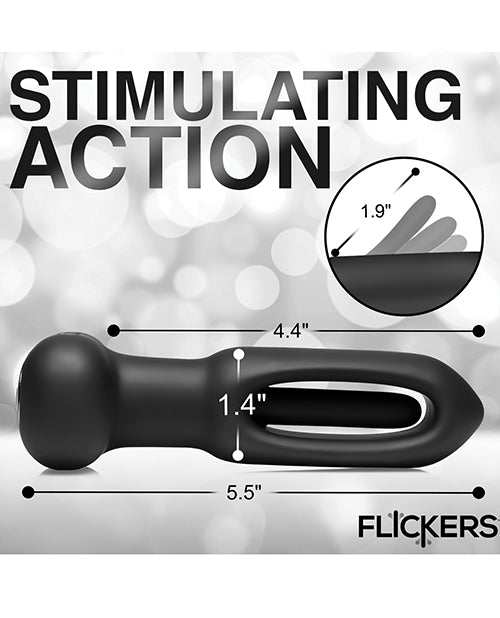 inmi-bum-flick-flicking-vibrating-silicone-butt-plug-wremote-black image