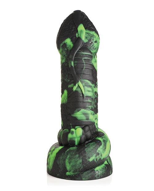 creature-cocks-python-silicone-dildo-blackgreen image