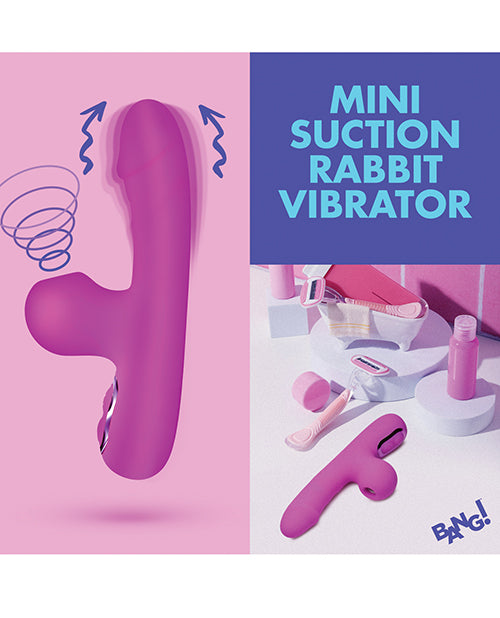 Bang! Mini Suction Rabbit Vibrator - Purple