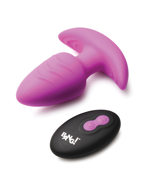 bang-rotating-vibrating-tapered-butt-plug-wremote-purple image